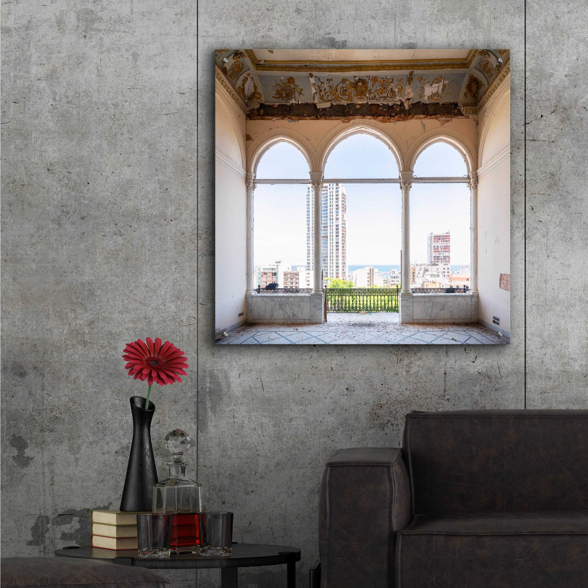 Epic Art 'View At The Sea' by Roman Robroek Acrylic Glass Wall Art,36x36