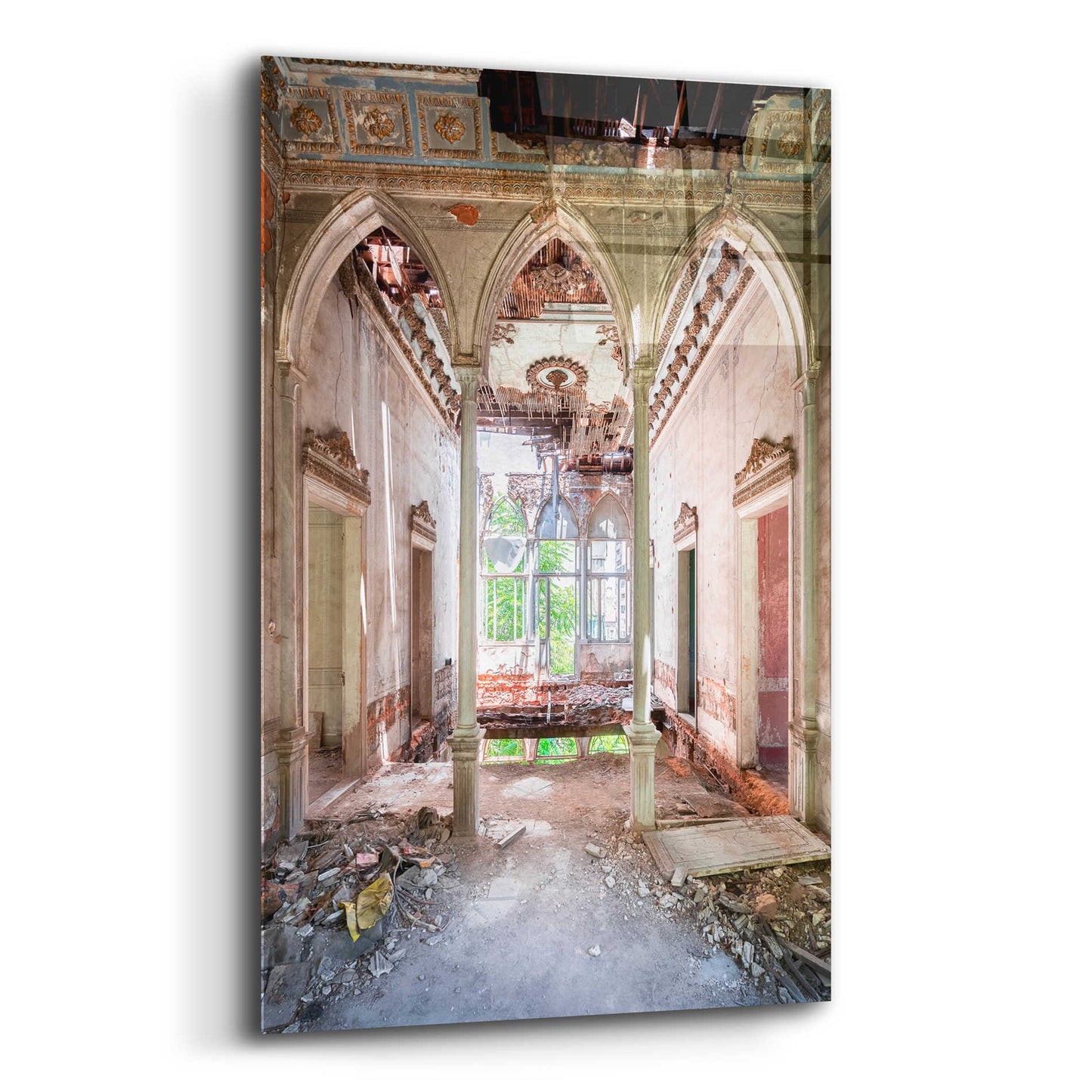 Epic Art 'Damaged Palace' by Roman Robroek Acrylic Glass Wall Art,12x16