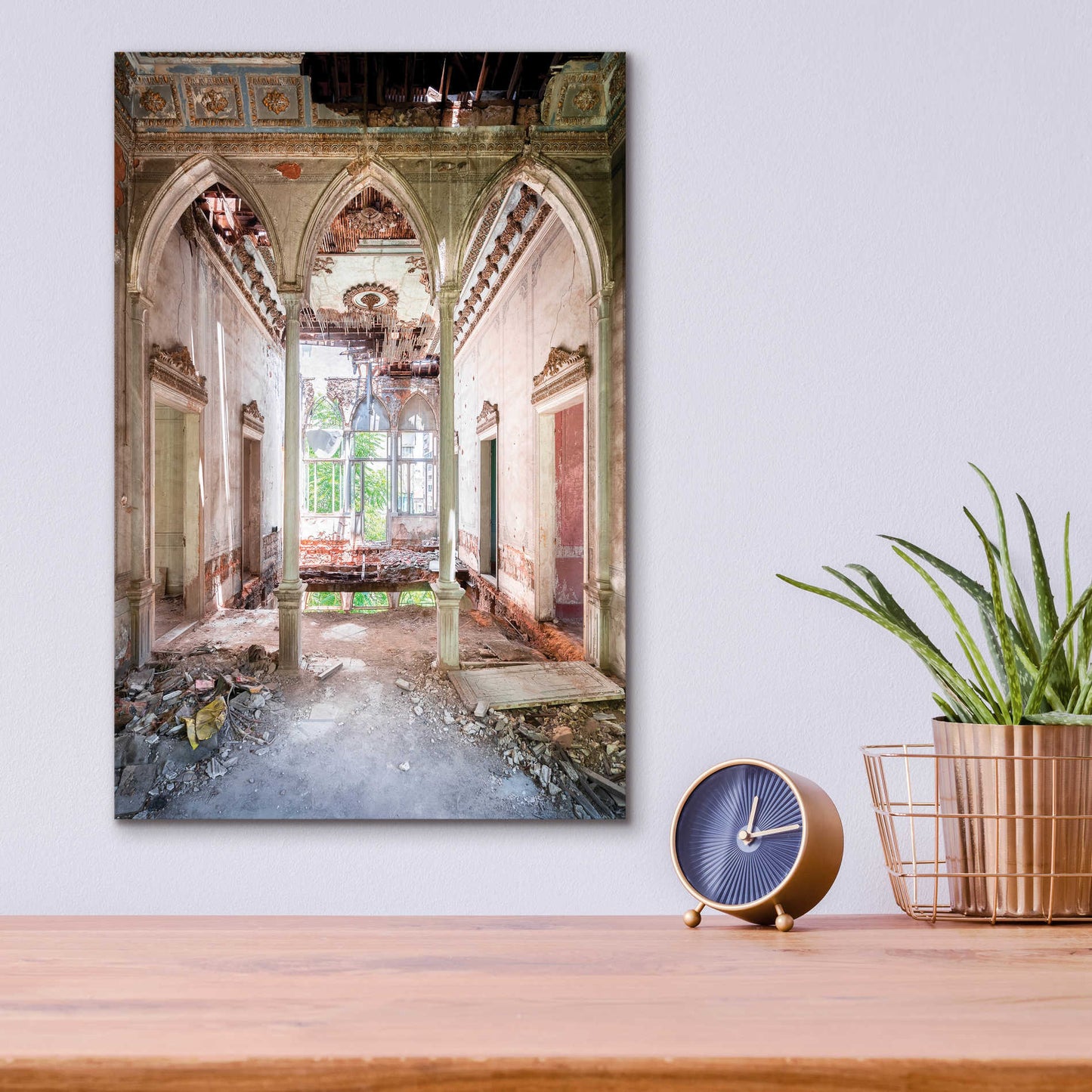 Epic Art 'Damaged Palace' by Roman Robroek Acrylic Glass Wall Art,12x16