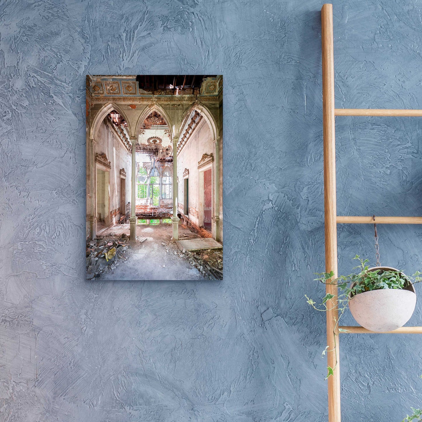 Epic Art 'Damaged Palace' by Roman Robroek Acrylic Glass Wall Art,16x24