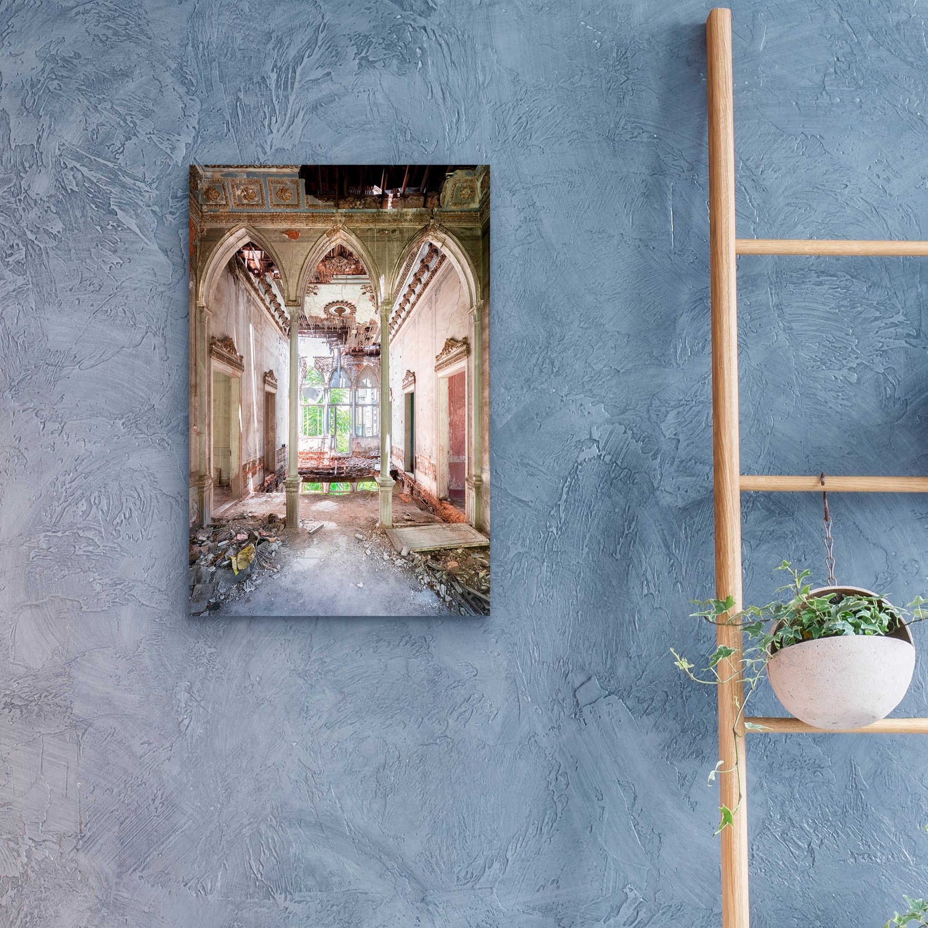 Epic Art 'Damaged Palace' by Roman Robroek Acrylic Glass Wall Art,16x24