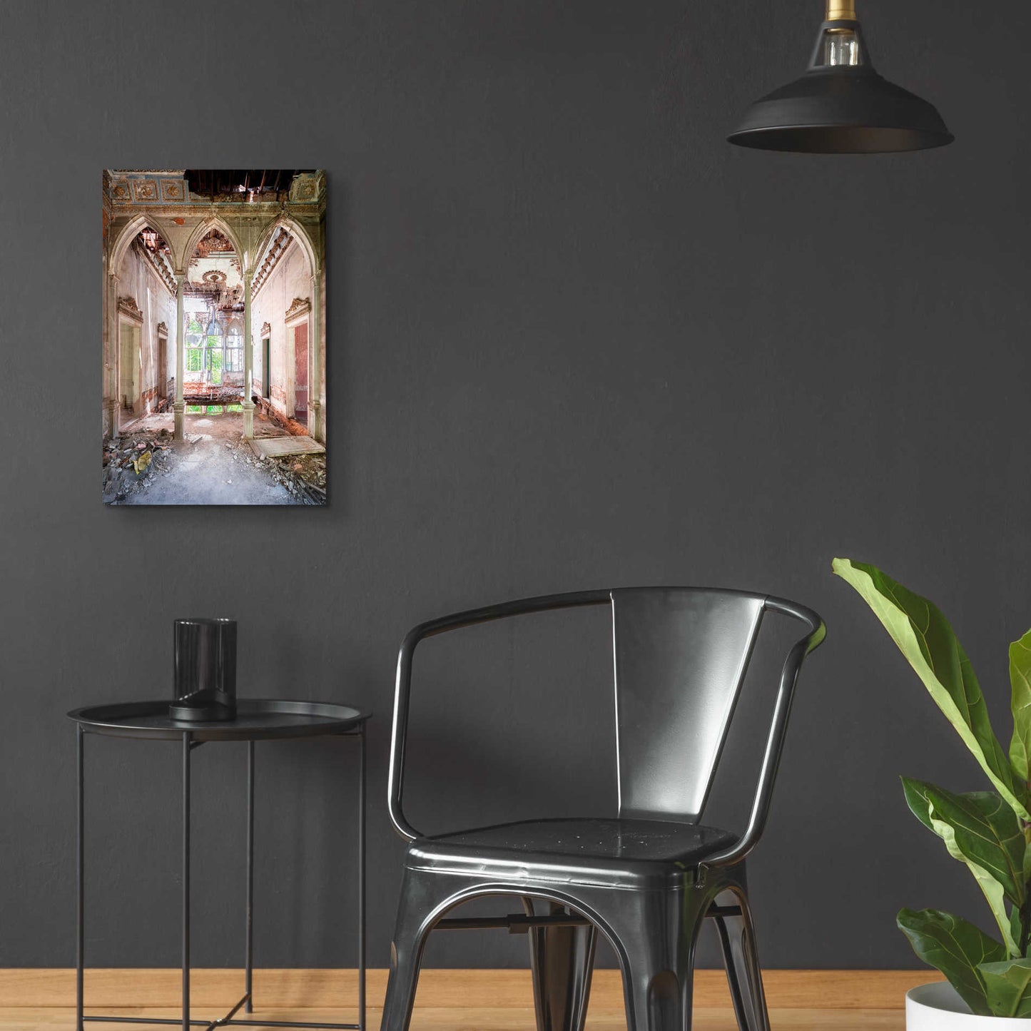 Epic Art 'Damaged Palace' by Roman Robroek Acrylic Glass Wall Art,16x24