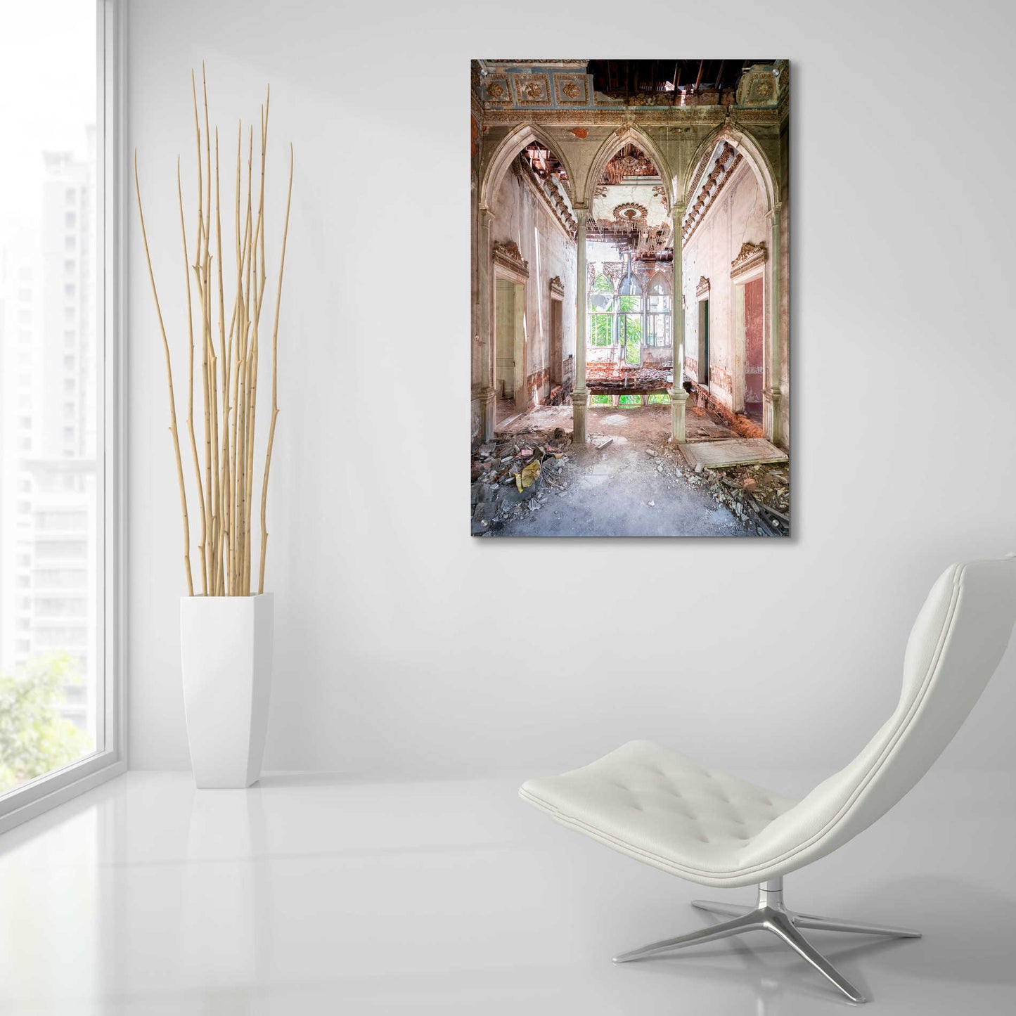 Epic Art 'Damaged Palace' by Roman Robroek Acrylic Glass Wall Art,24x36