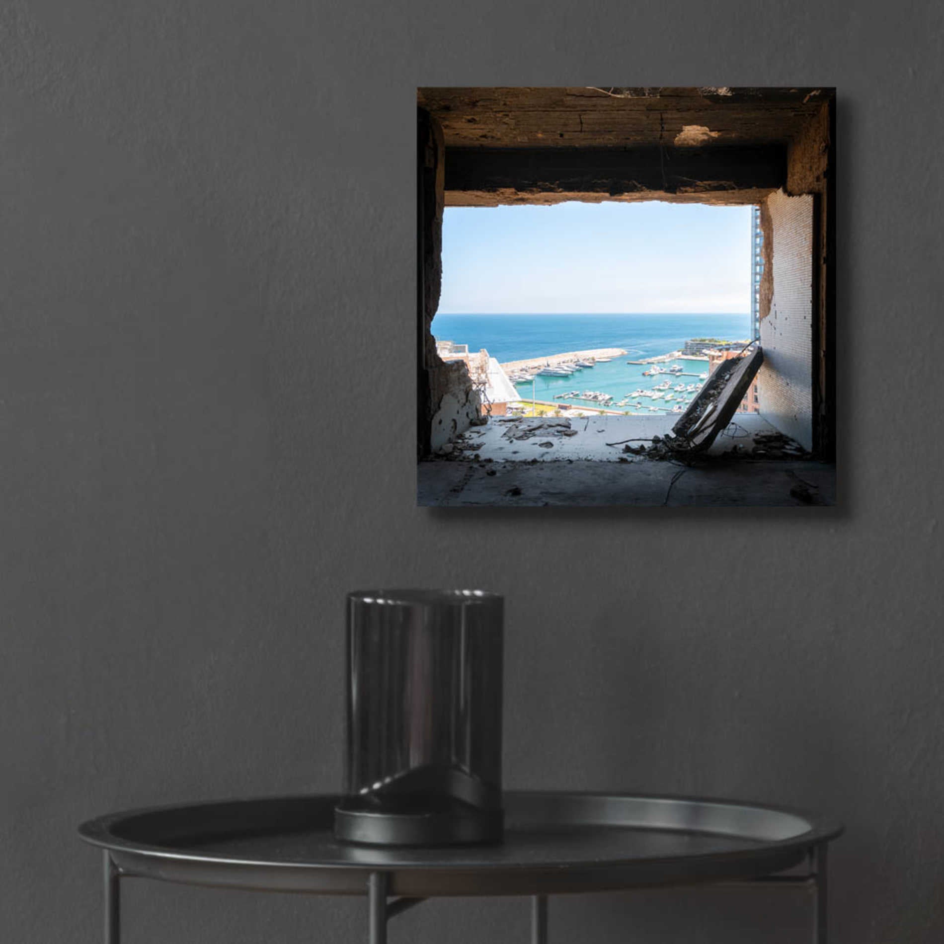 Epic Art 'Broken Sea View' by Roman Robroek Acrylic Glass Wall Art,12x12