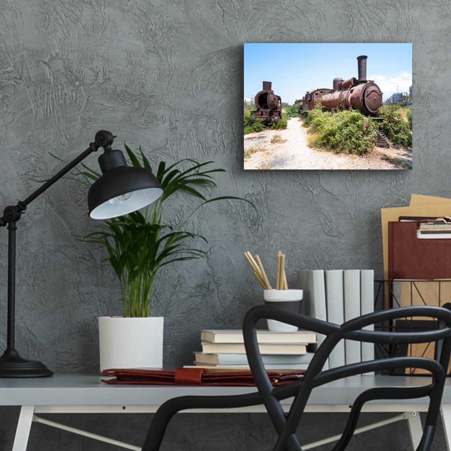 Epic Art 'Train Heritage' by Roman Robroek Acrylic Glass Wall Art,16x12