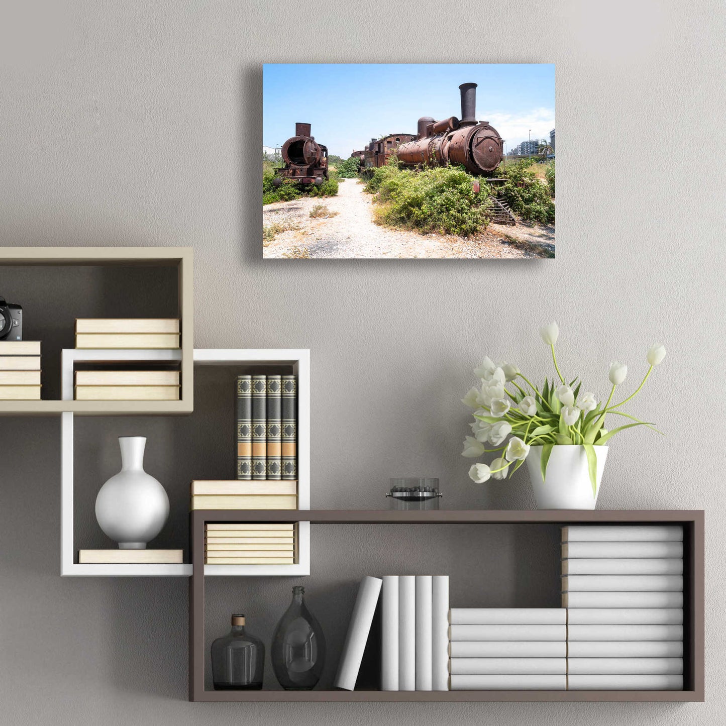 Epic Art 'Train Heritage' by Roman Robroek Acrylic Glass Wall Art,24x16