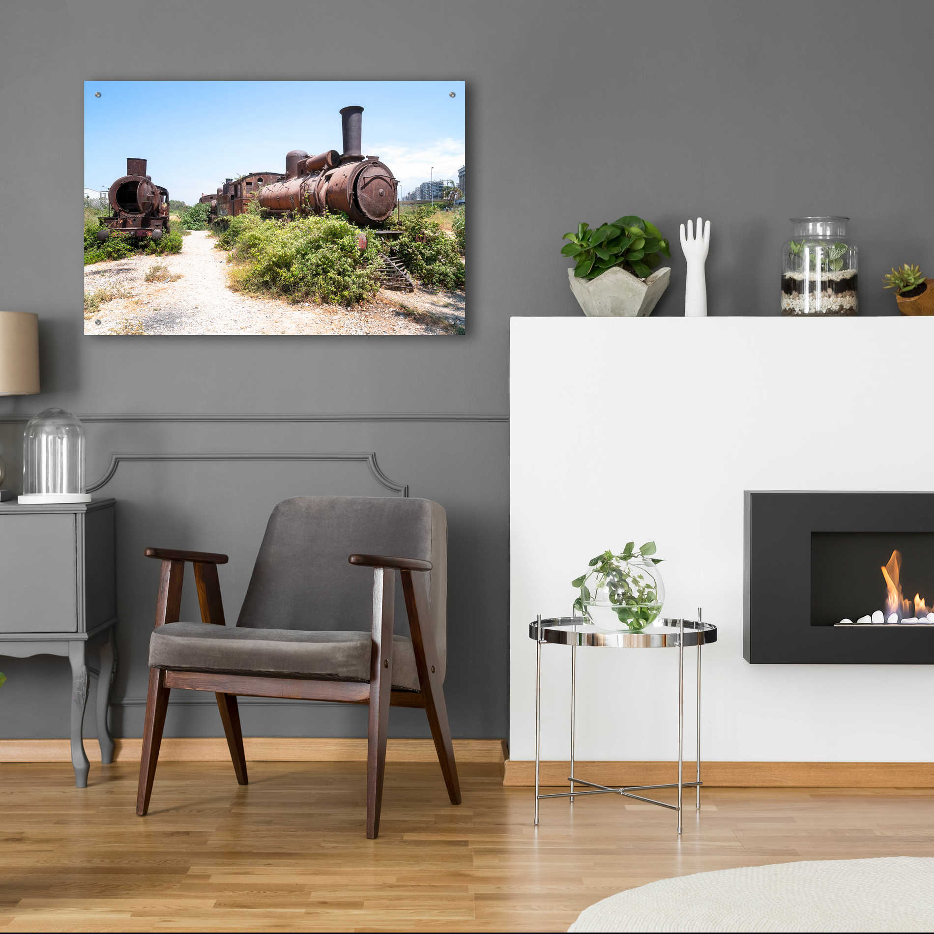 Epic Art 'Train Heritage' by Roman Robroek Acrylic Glass Wall Art,36x24