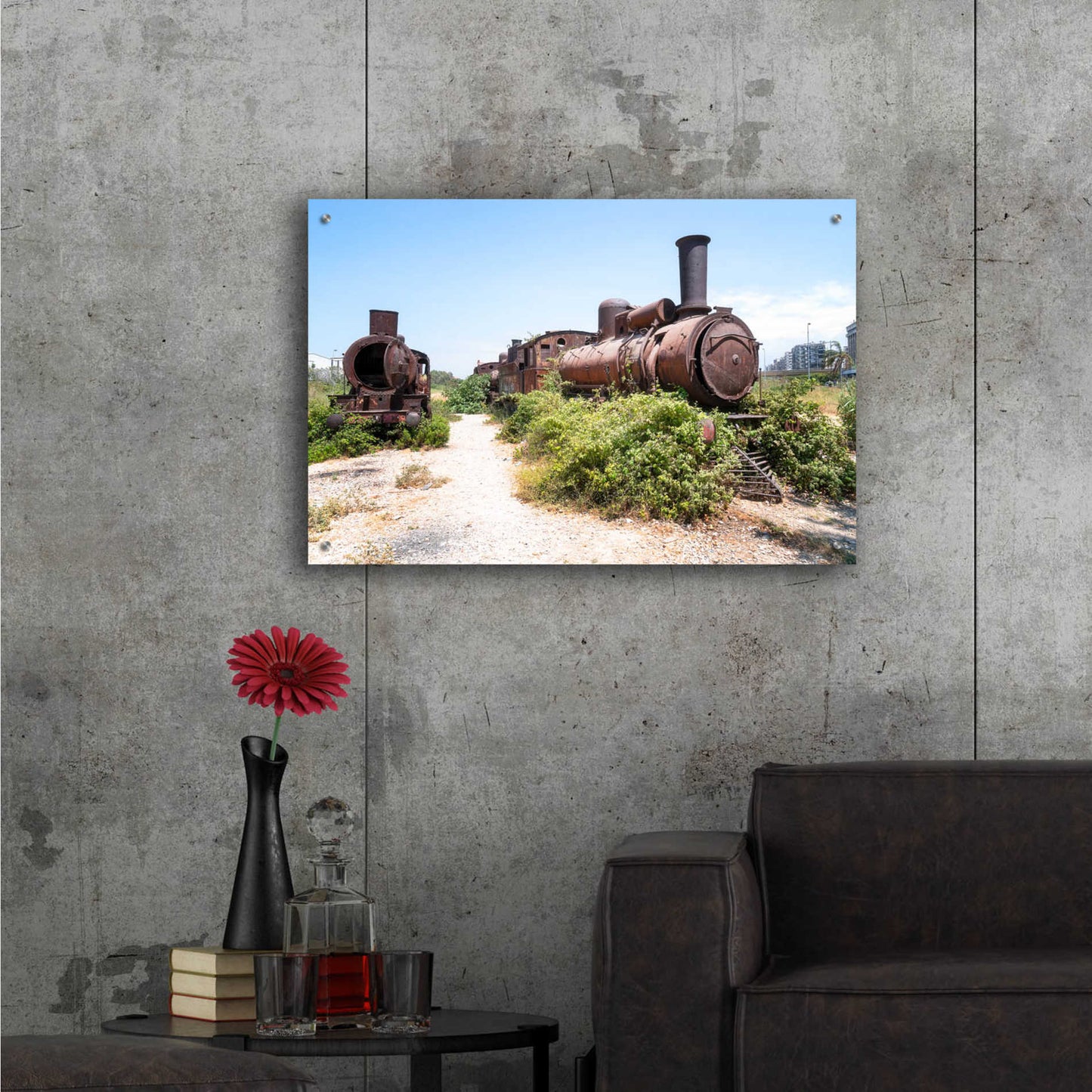 Epic Art 'Train Heritage' by Roman Robroek Acrylic Glass Wall Art,36x24