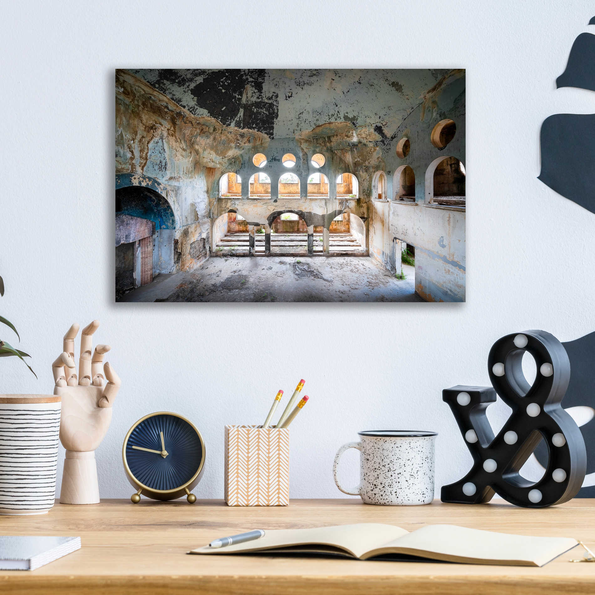 Epic Art 'Lebanese Synagogue' by Roman Robroek Acrylic Glass Wall Art,16x12