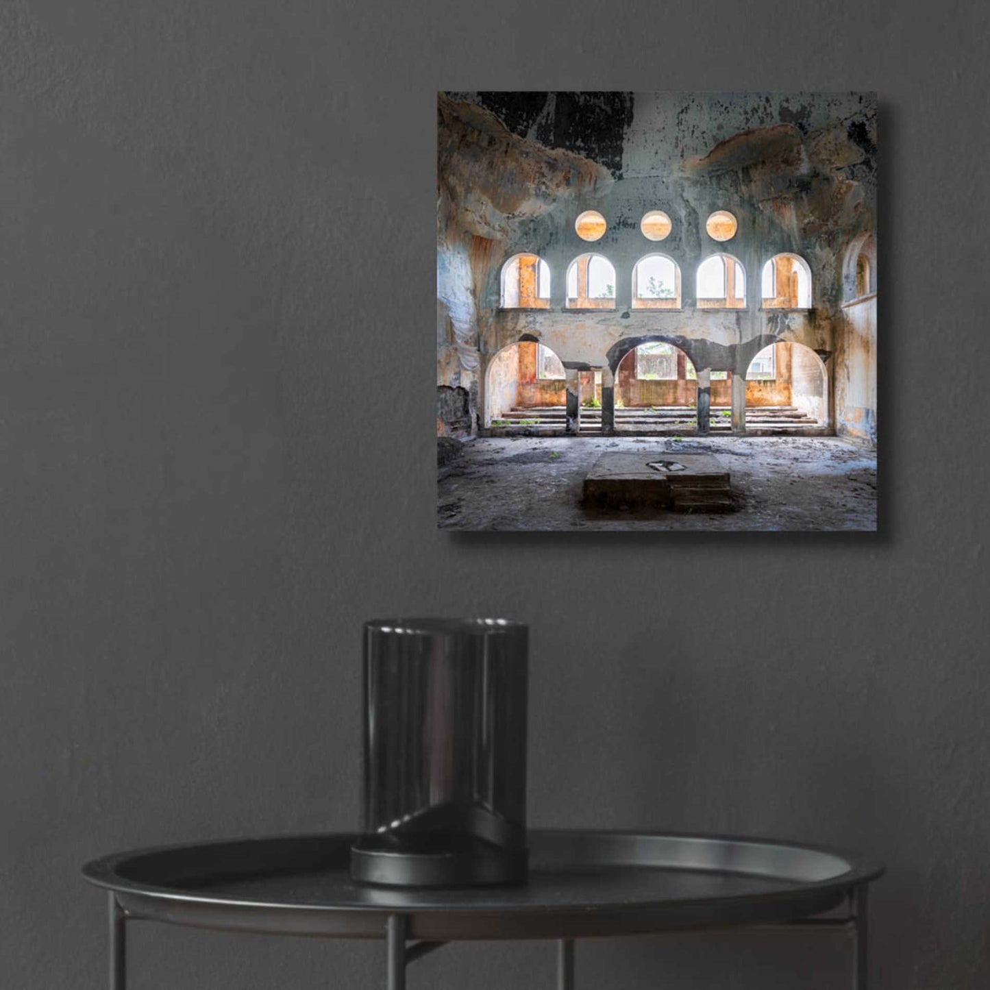 Epic Art 'Abandoned Synagogue' by Roman Robroek Acrylic Glass Wall Art,12x12