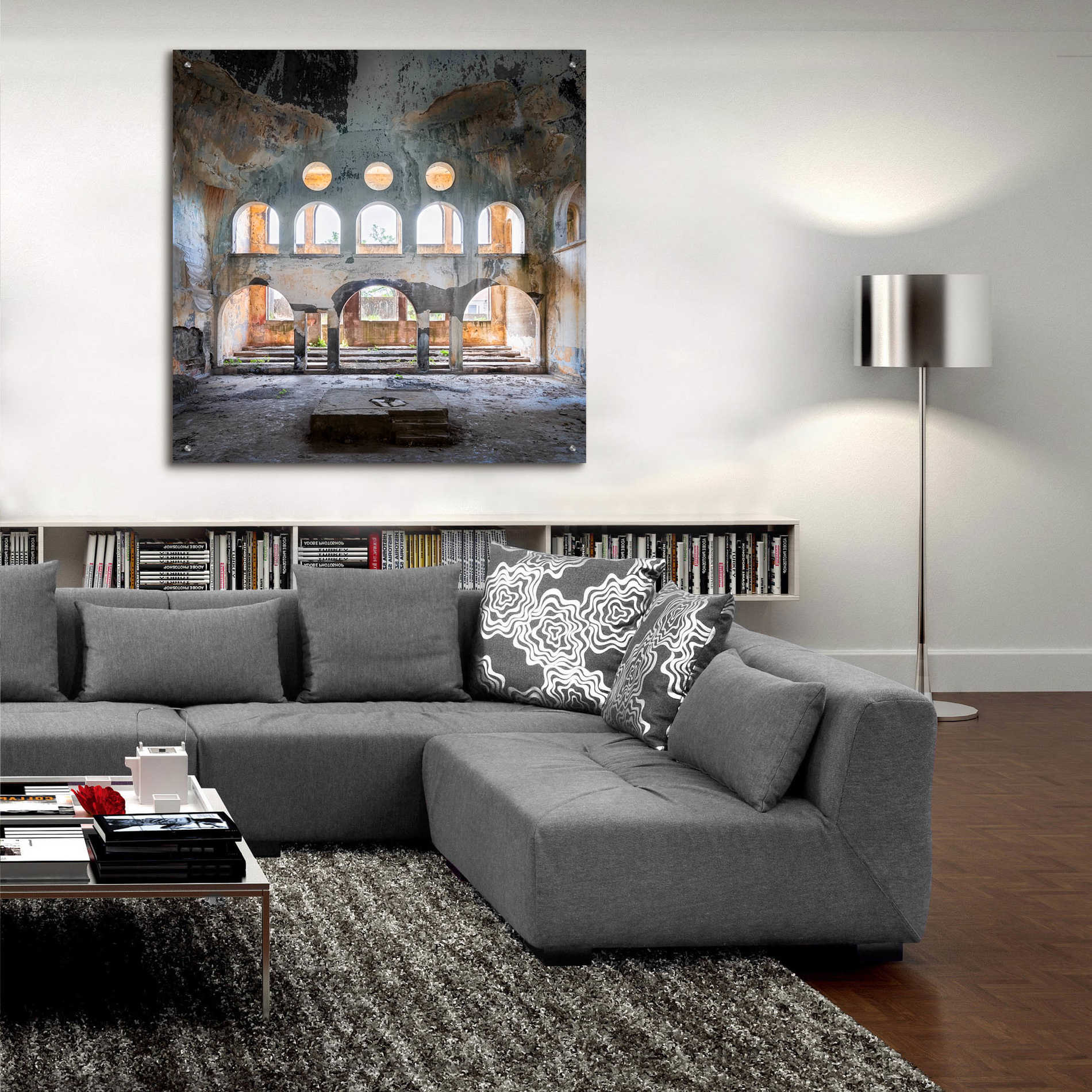 Epic Art 'Abandoned Synagogue' by Roman Robroek Acrylic Glass Wall Art,36x36