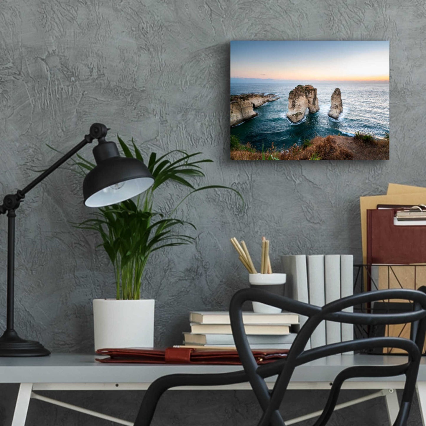 Epic Art 'Pigeon Rocks' by Roman Robroek Acrylic Glass Wall Art,16x12