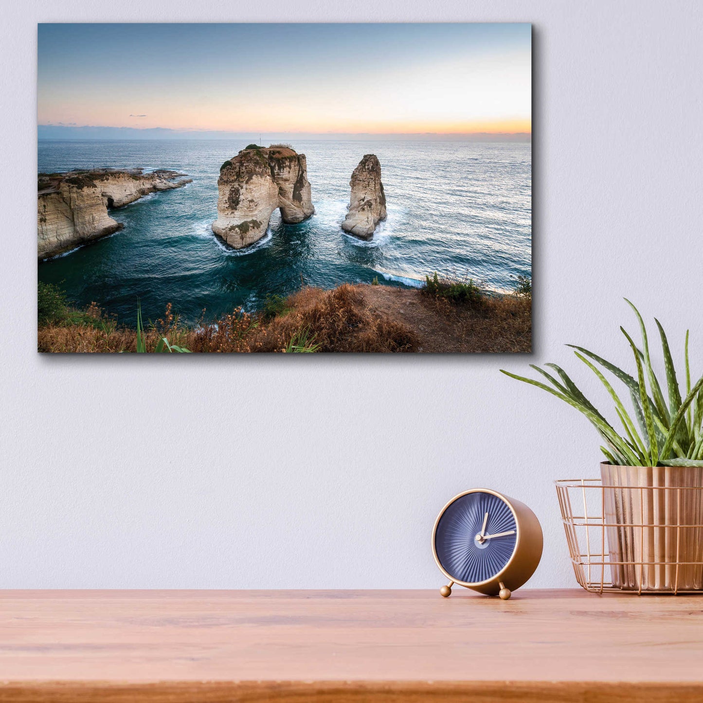 Epic Art 'Pigeon Rocks' by Roman Robroek Acrylic Glass Wall Art,16x12