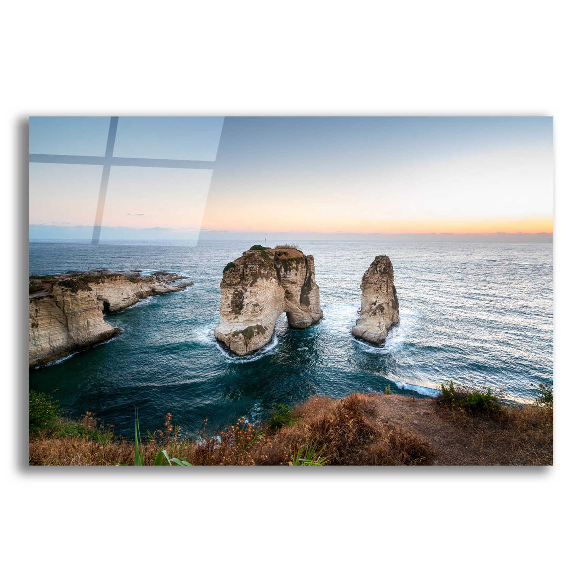 Epic Art 'Pigeon Rocks' by Roman Robroek Acrylic Glass Wall Art,16x12