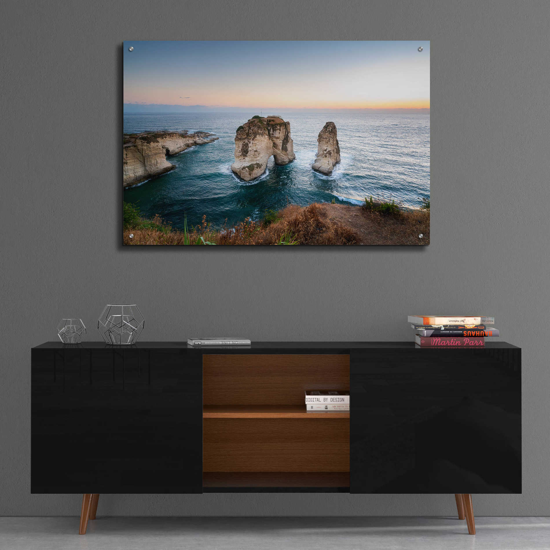 Epic Art 'Pigeon Rocks' by Roman Robroek Acrylic Glass Wall Art,36x24