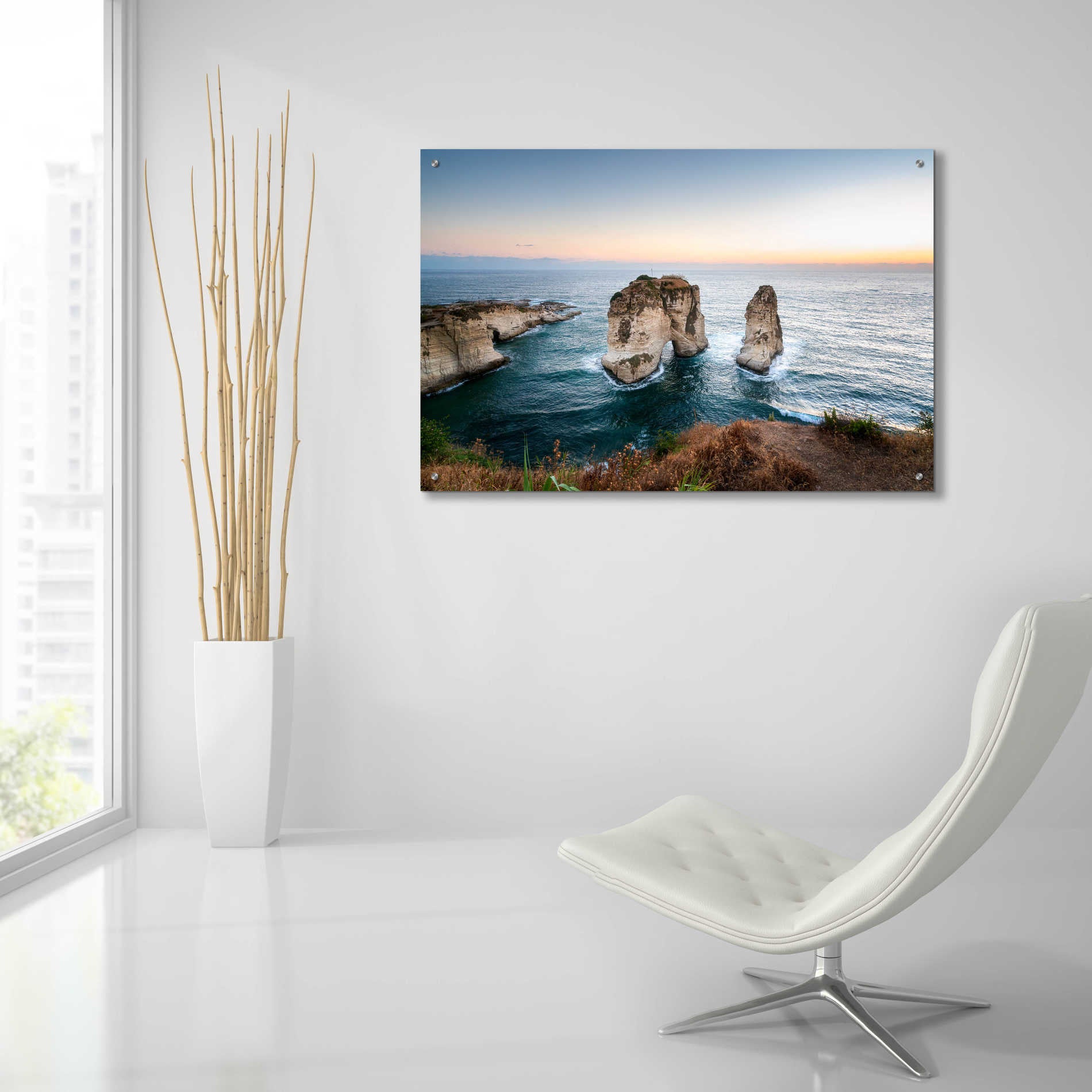 Epic Art 'Pigeon Rocks' by Roman Robroek Acrylic Glass Wall Art,36x24