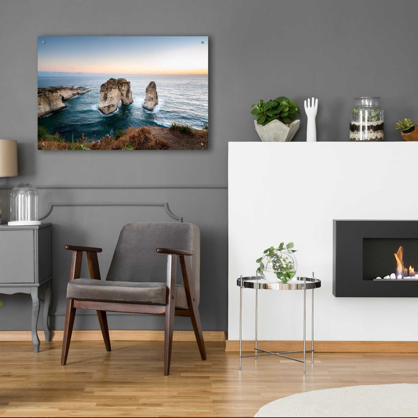 Epic Art 'Pigeon Rocks' by Roman Robroek Acrylic Glass Wall Art,36x24