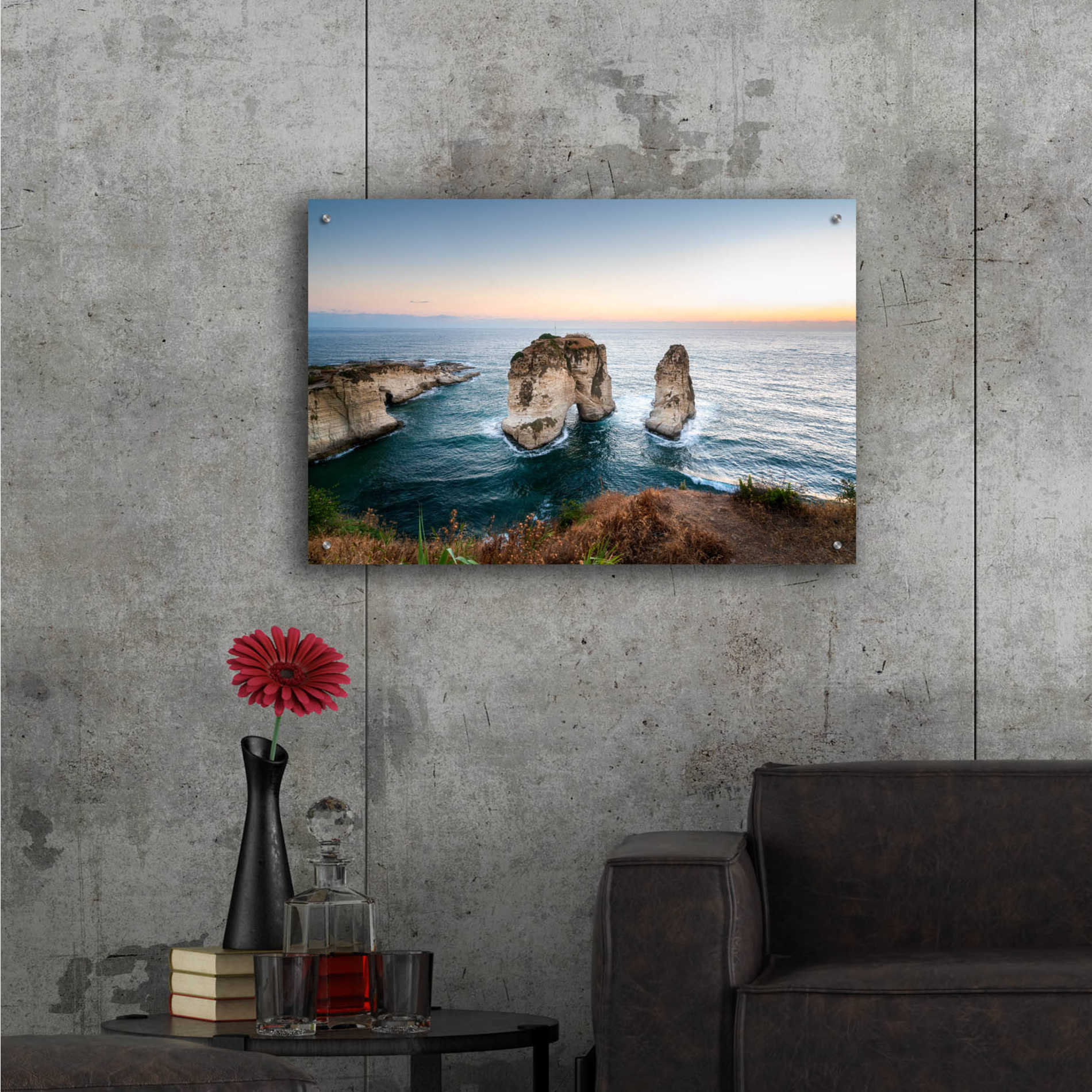 Epic Art 'Pigeon Rocks' by Roman Robroek Acrylic Glass Wall Art,36x24