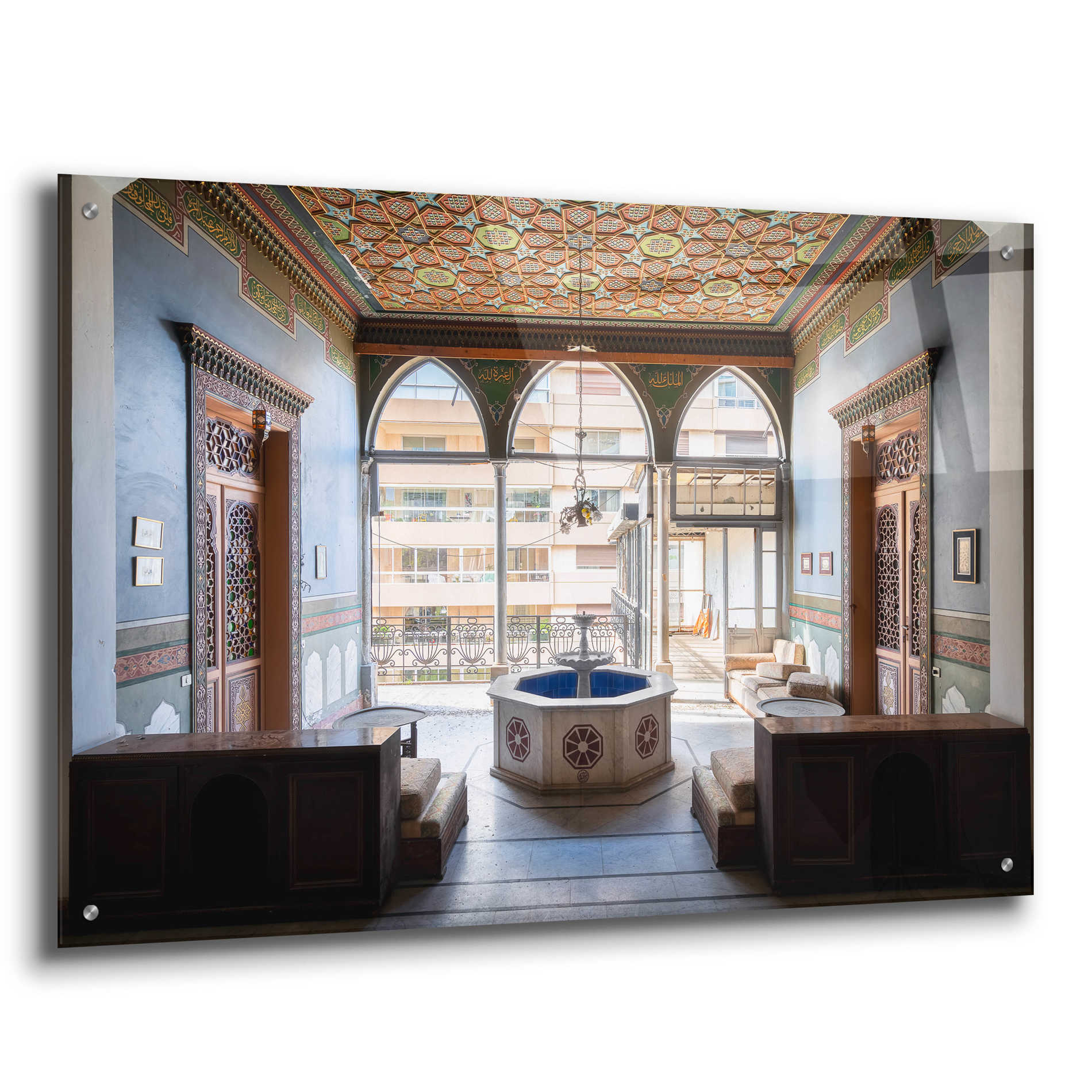 Epic Art 'Tabbal Fountain' by Roman Robroek Acrylic Glass Wall Art,36x24