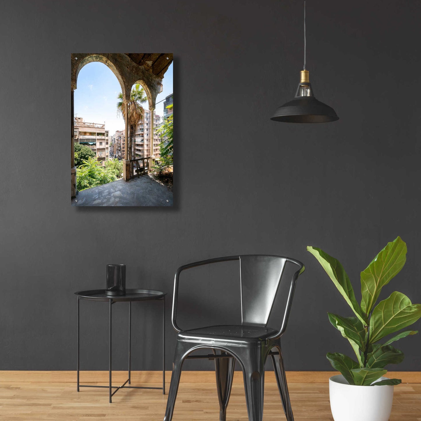 Epic Art 'Cityview From Balcony' by Roman Robroek Acrylic Glass Wall Art,24x36