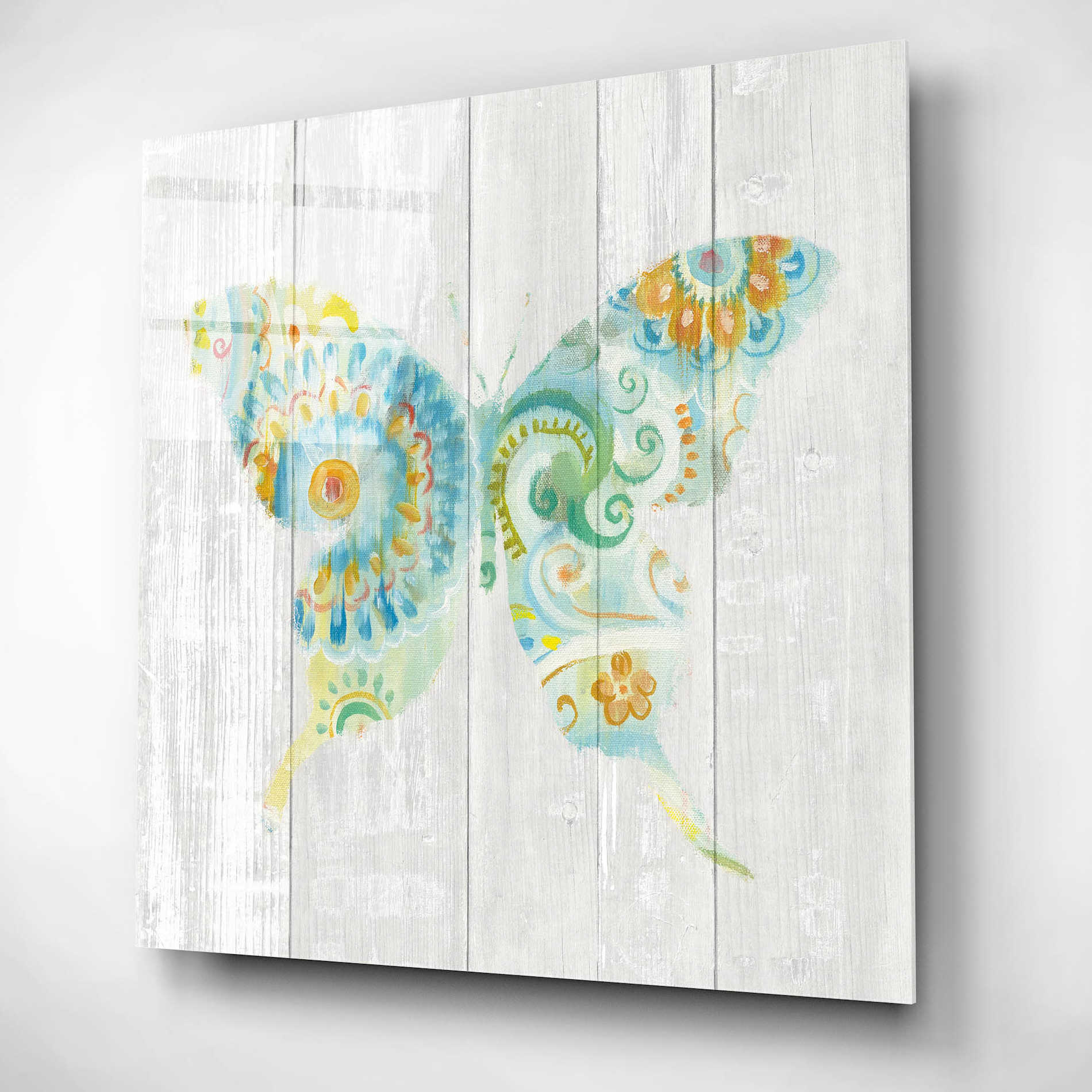 Epic Art 'Spring Dream Paisley IX' by Danhui Nai, Acrylic Glass Wall Art,12x12