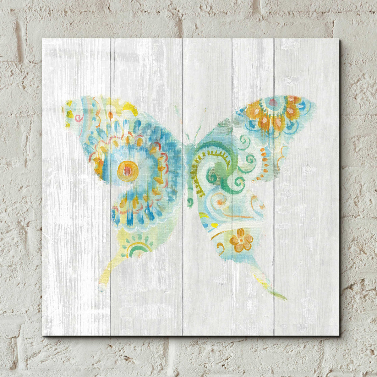 Epic Art 'Spring Dream Paisley IX' by Danhui Nai, Acrylic Glass Wall Art,12x12