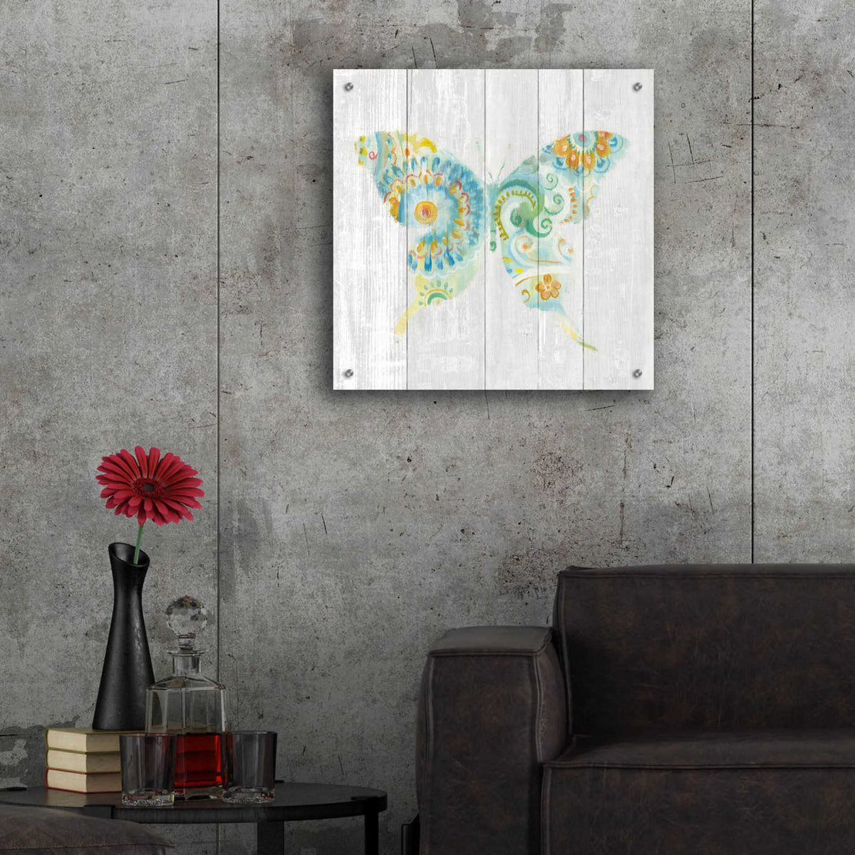 Epic Art 'Spring Dream Paisley IX' by Danhui Nai, Acrylic Glass Wall Art,24x24