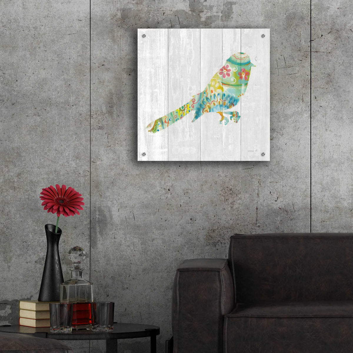 Epic Art 'Spring Dream Paisley X' by Danhui Nai, Acrylic Glass Wall Art,24x24