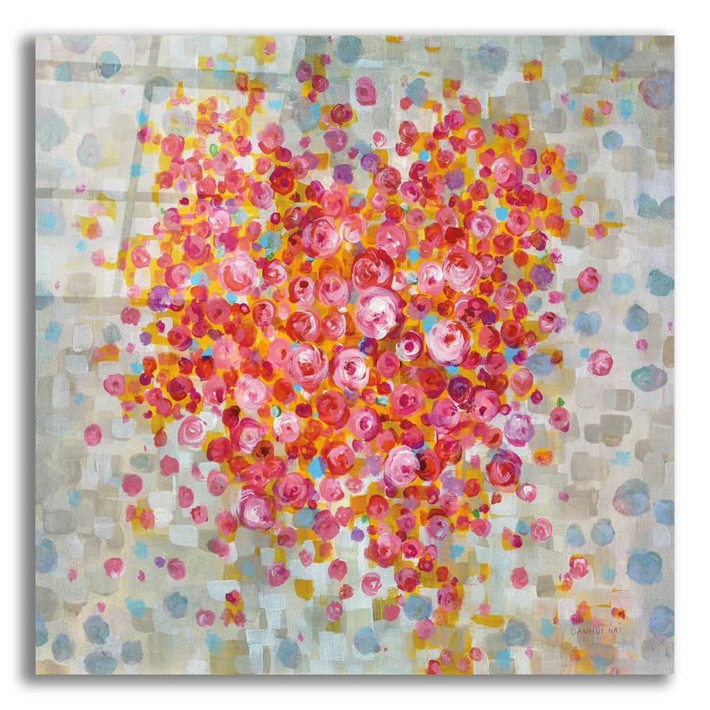 Epic Art 'Circle of Hearts' by Danhui Nai, Acrylic Glass Wall Art