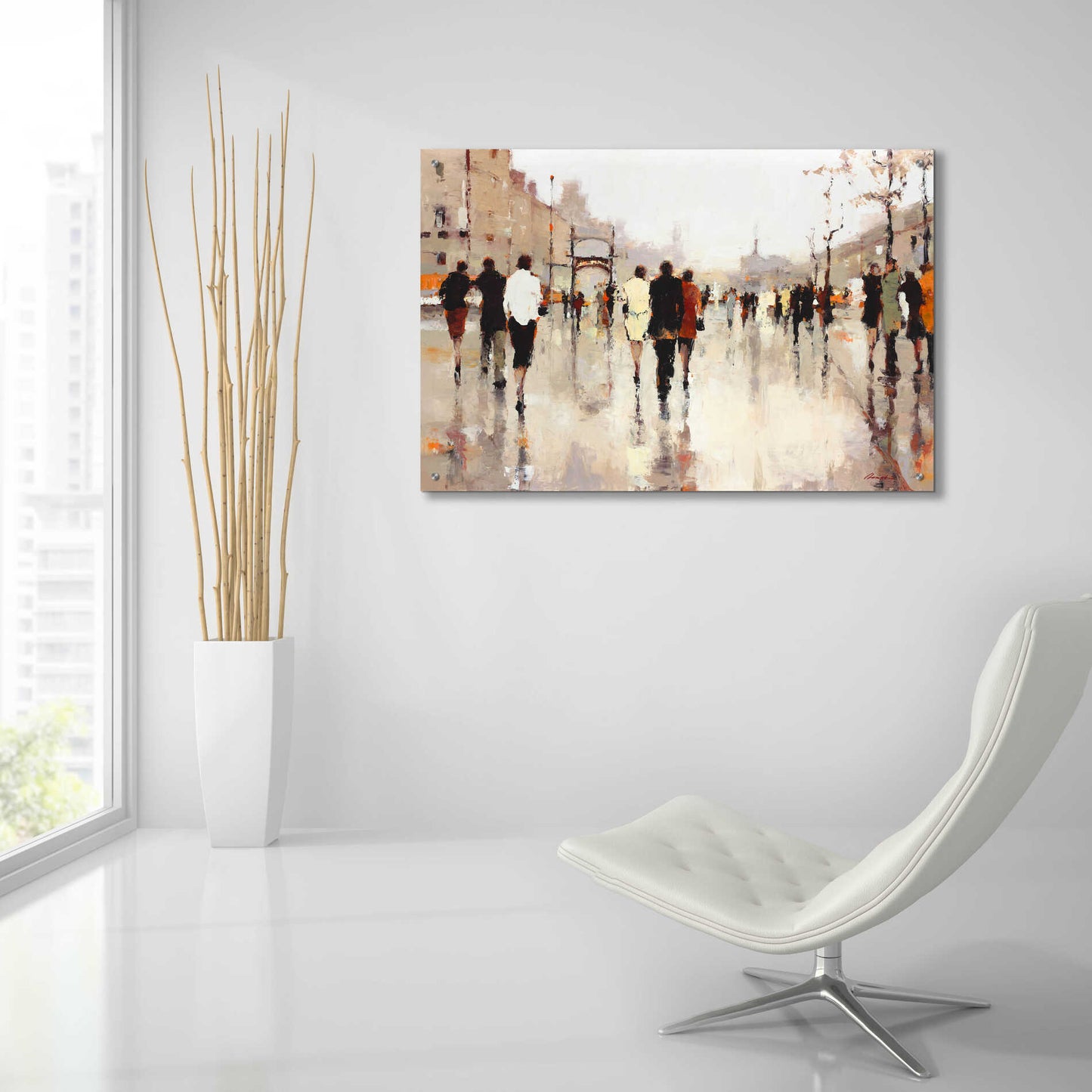 Epic Art  'Lone Lilly'  by Lorraine Christie, Acrylic Glass Wall Art,36x24