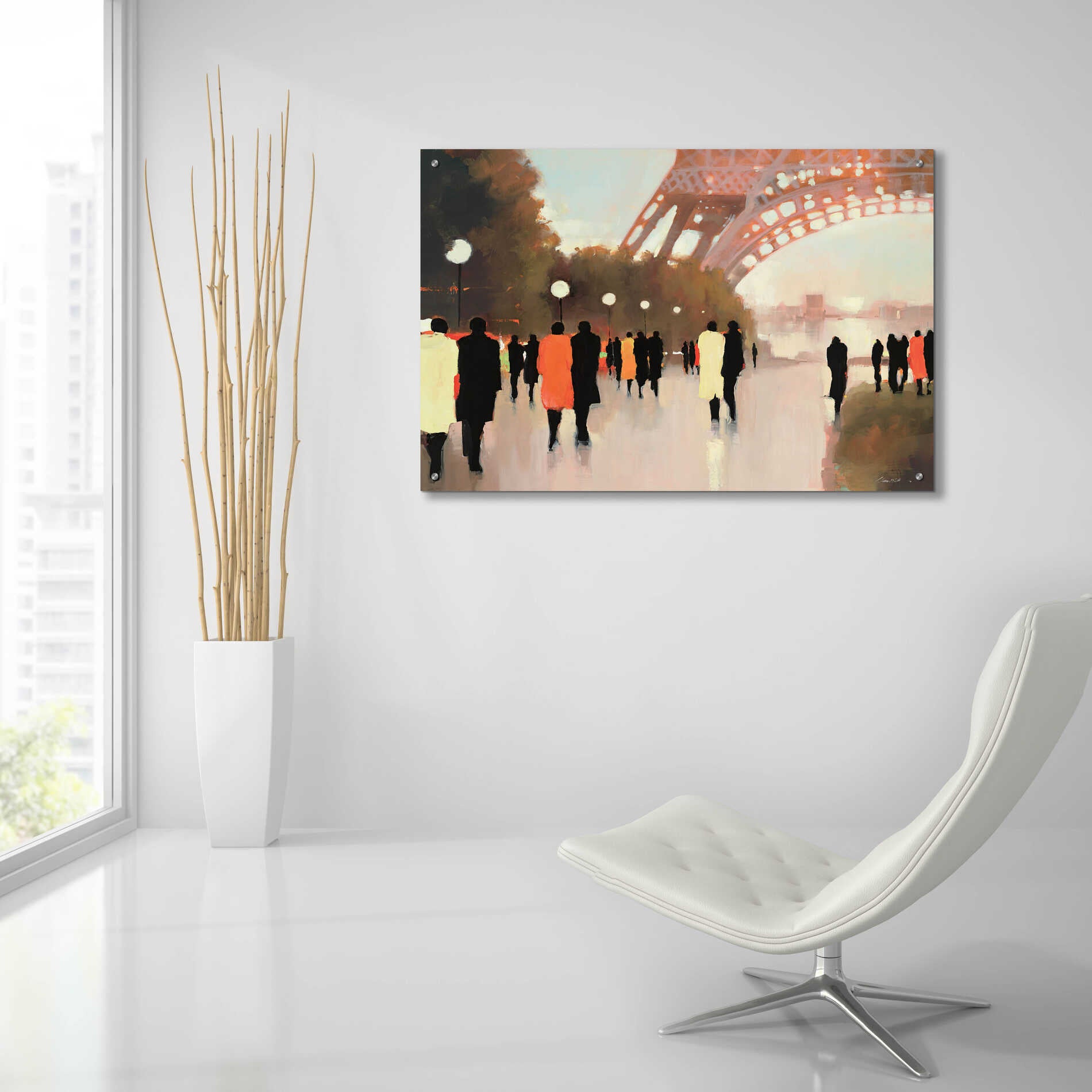 Epic Art  'Paris Remembered'  by Lorraine Christie, Acrylic Glass Wall Art,36x24