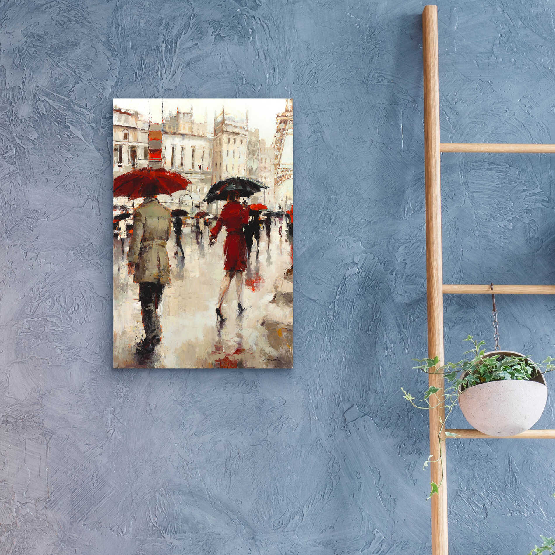 Epic Art  'Parting on a Paris Street'  by Lorraine Christie, Acrylic Glass Wall Art,16x24