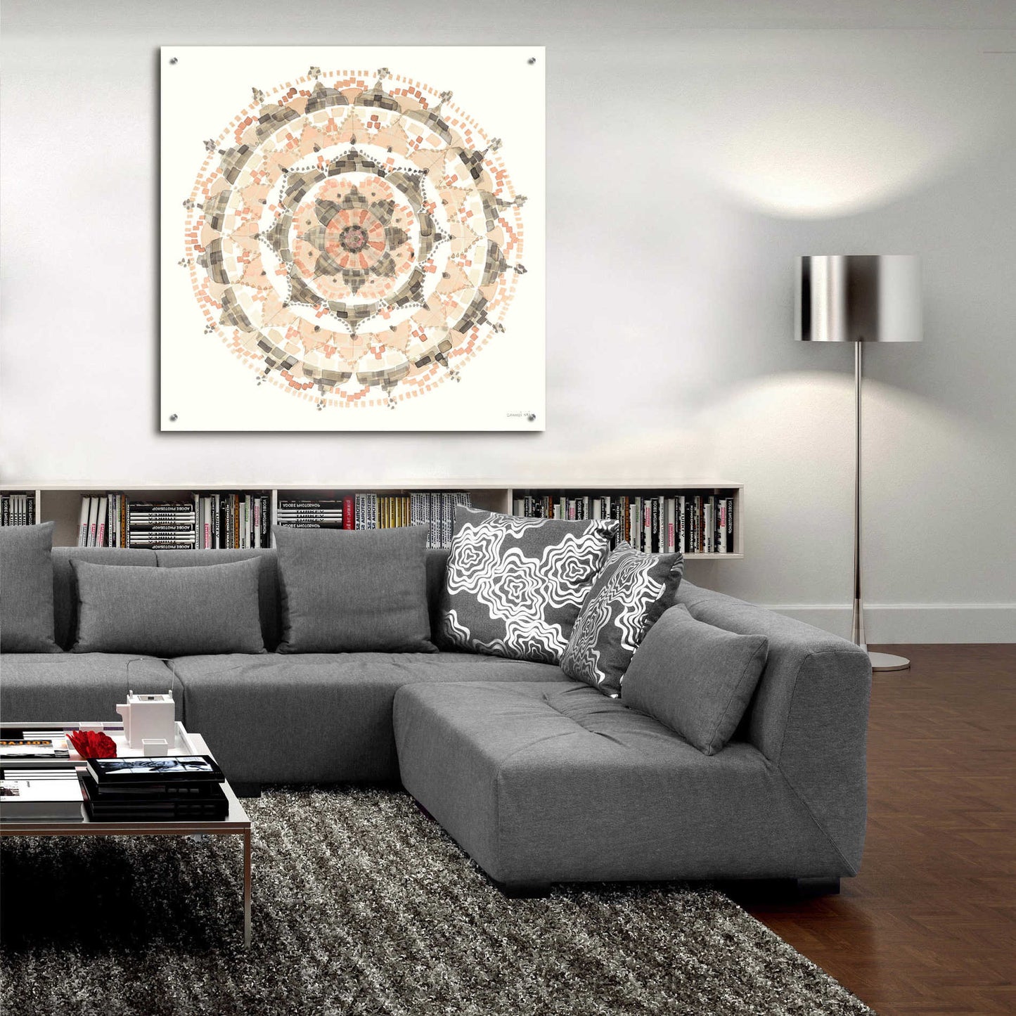 Epic Art 'Blush Mandala' by Danhui Nai, Acrylic Glass Wall Art,36x36