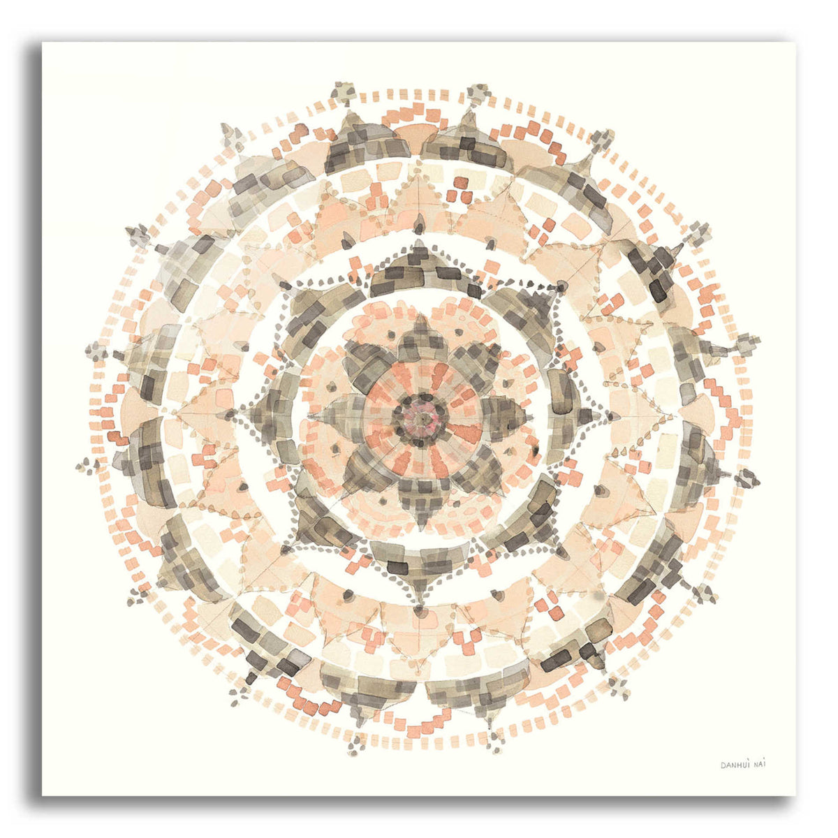Epic Art 'Blush Mandala' by Danhui Nai, Acrylic Glass Wall Art