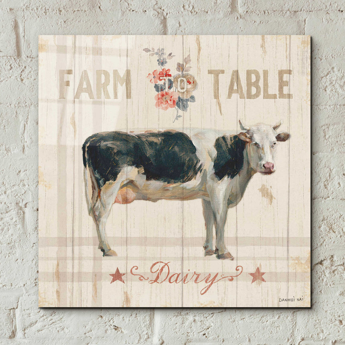 Epic Art 'Farm Patchwork V' by Danhui Nai, Acrylic Glass Wall Art,12x12