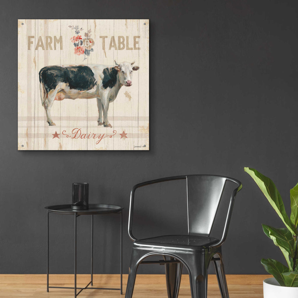 Epic Art 'Farm Patchwork V' by Danhui Nai, Acrylic Glass Wall Art,36x36