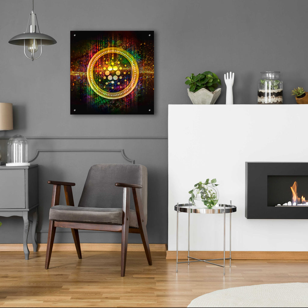 Epic Art 'Cardano Better Than Gold' by Epic Portfolio Acrylic Glass Wall Art,24x24