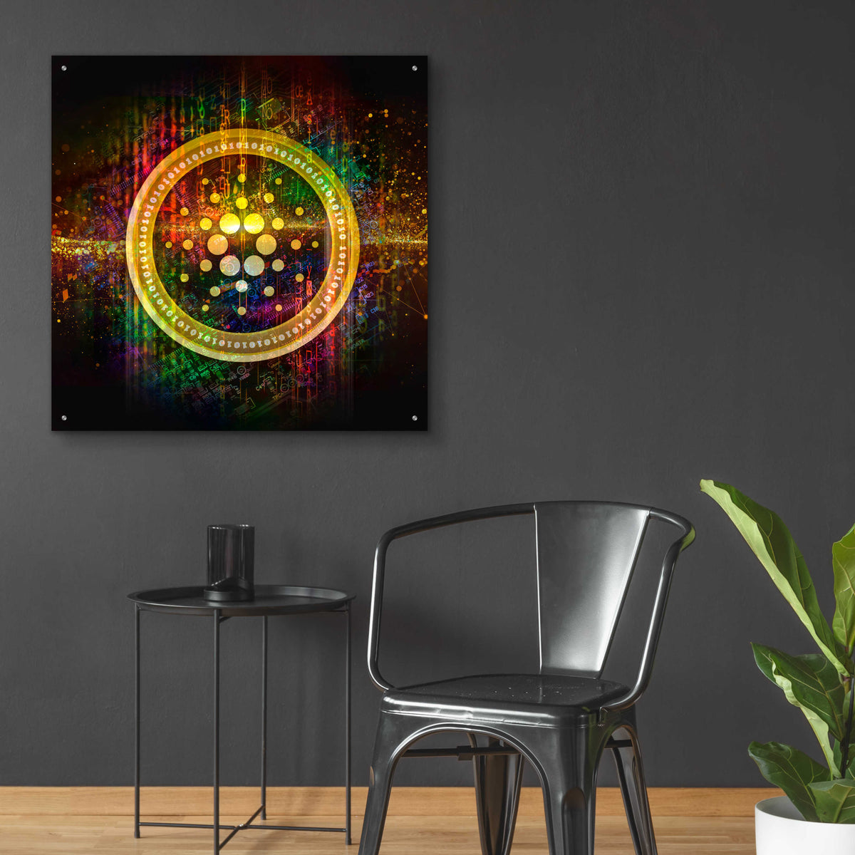 Epic Art 'Cardano Better Than Gold' by Epic Portfolio Acrylic Glass Wall Art,36x36