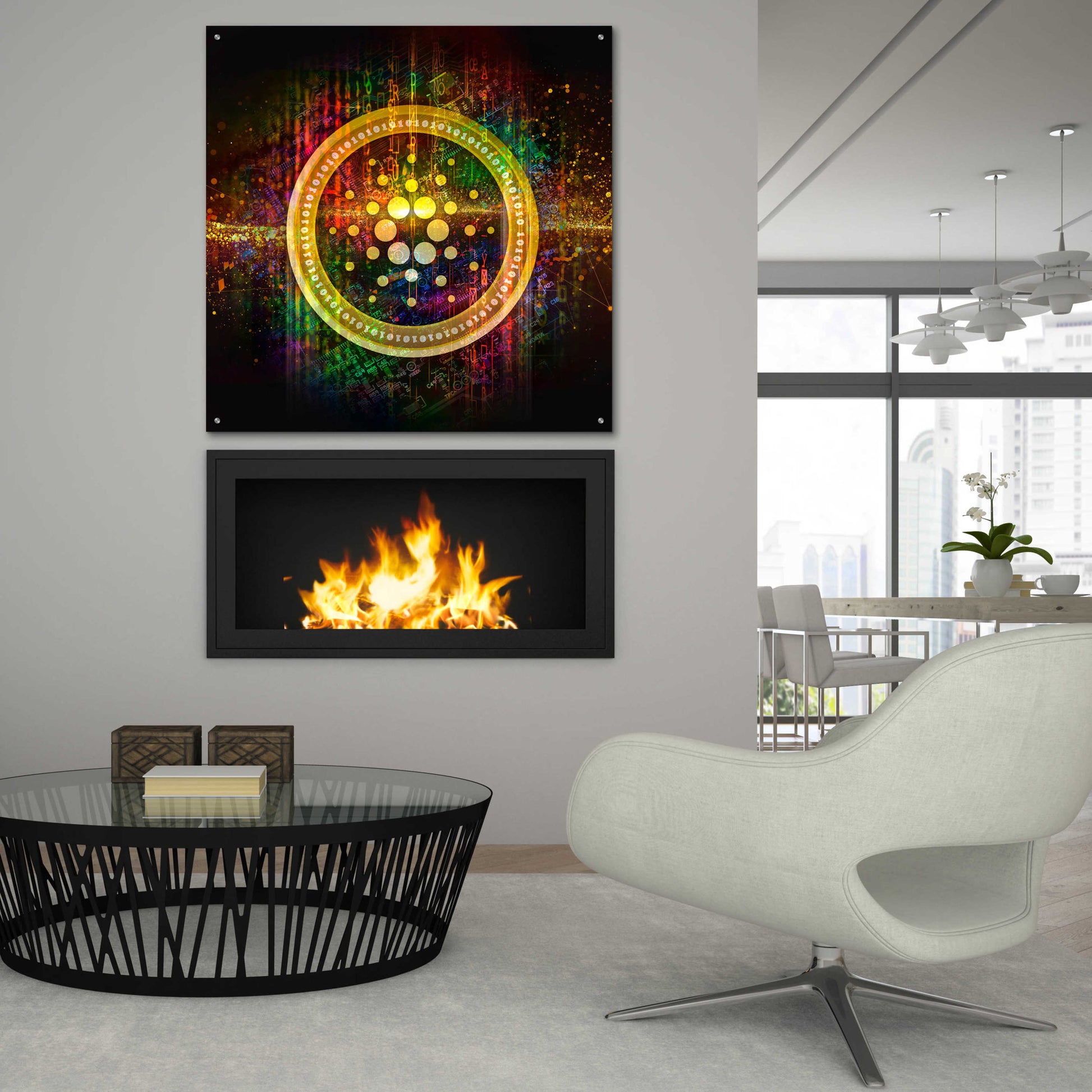 Epic Art 'Cardano Better Than Gold' by Epic Portfolio Acrylic Glass Wall Art,36x36