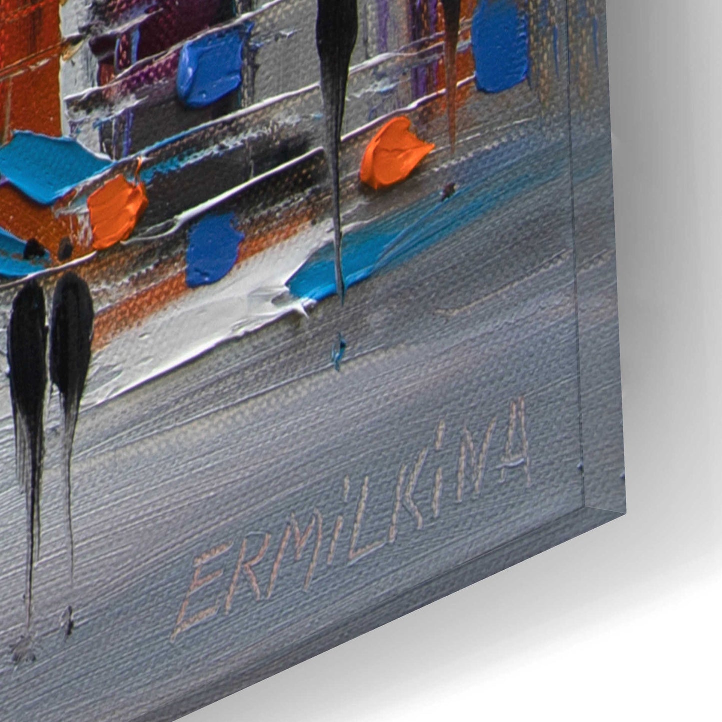 Epic Art 'Cityscape' by Ekaterina Ermilkina Acrylic Glass Wall Art,12x12