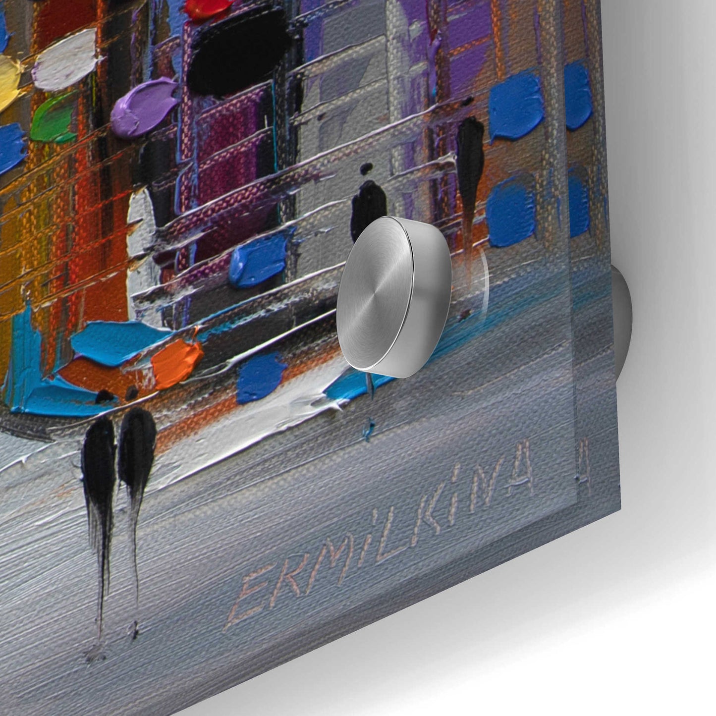 Epic Art 'Cityscape' by Ekaterina Ermilkina Acrylic Glass Wall Art,24x24