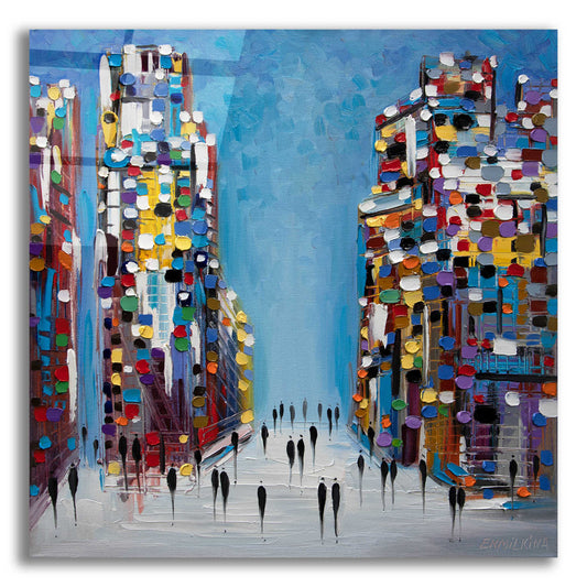Epic Art 'Cityscape' by Ekaterina Ermilkina Acrylic Glass Wall Art