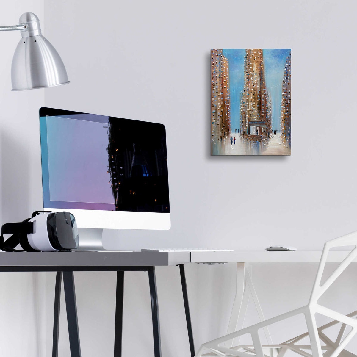 Epic Art 'Coffee Shop ' by Ekaterina Ermilkina Acrylic Glass Wall Art,12x16