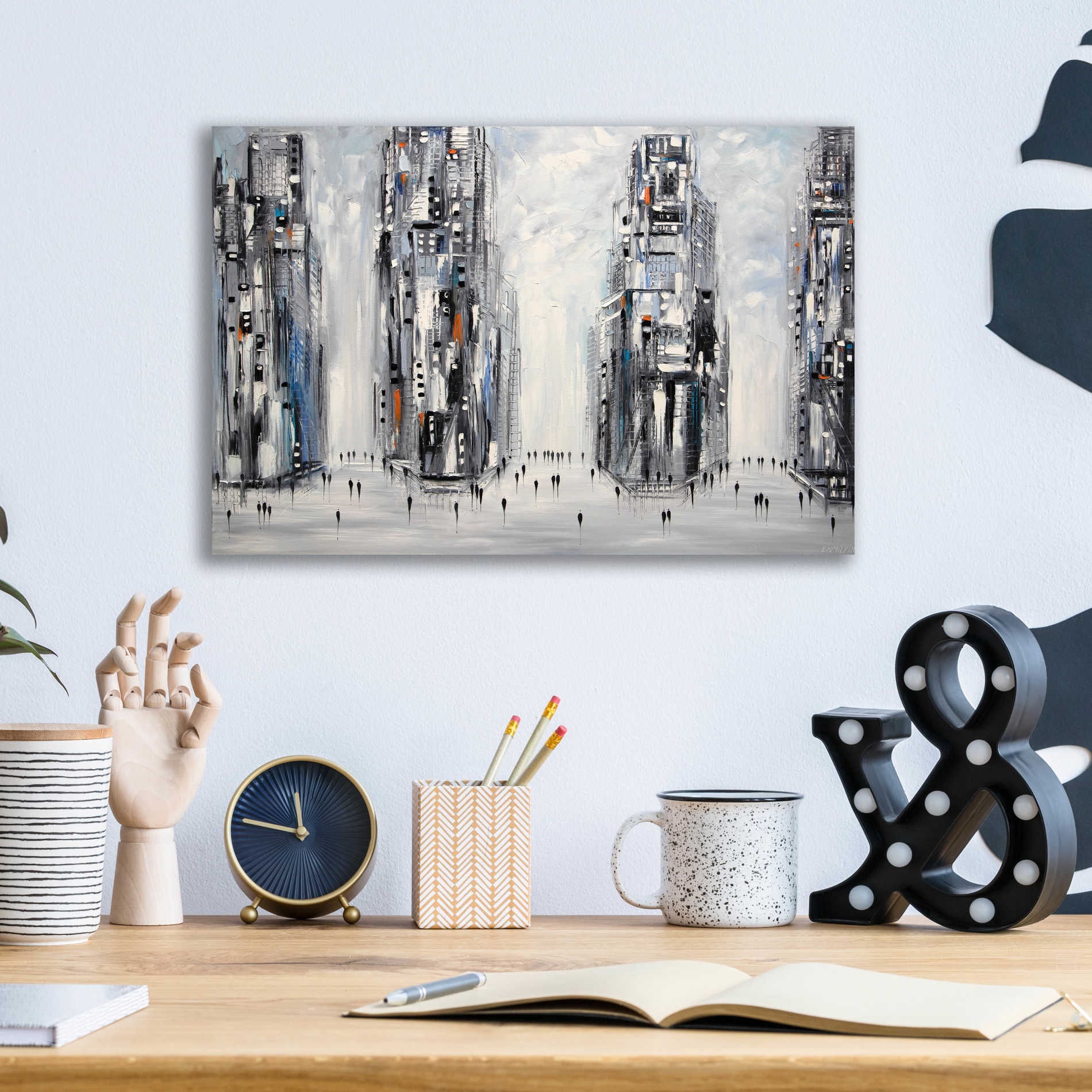 Epic Art 'In New York City' by Ekaterina Ermilkina Acrylic Glass Wall Art,16x12