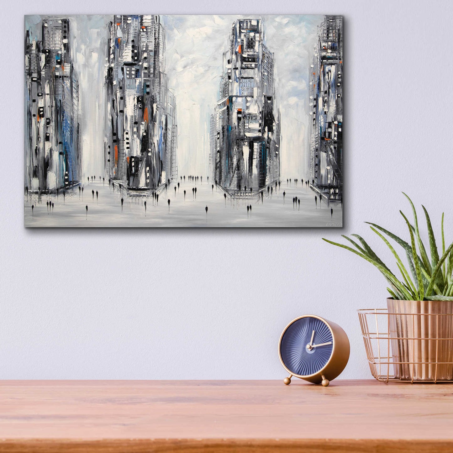 Epic Art 'In New York City' by Ekaterina Ermilkina Acrylic Glass Wall Art,16x12