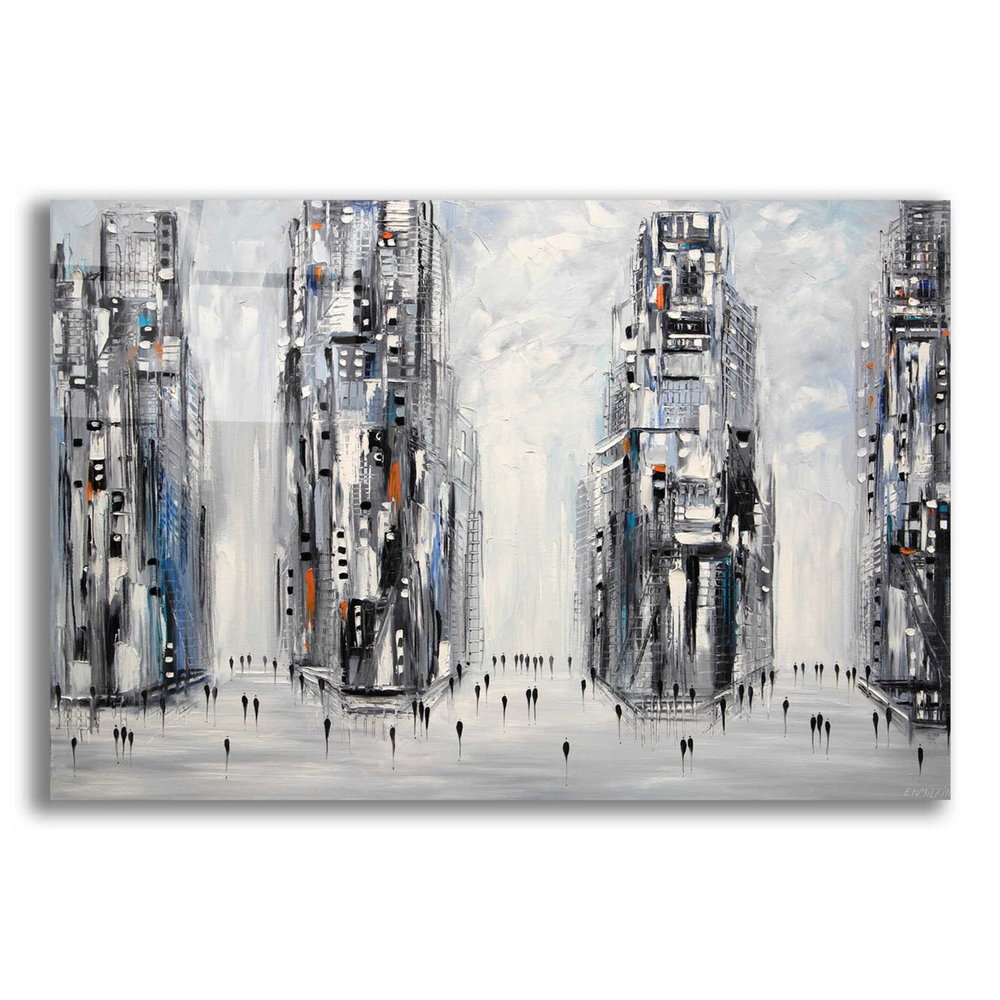 Epic Art 'In New York City' by Ekaterina Ermilkina Acrylic Glass Wall Art,16x12