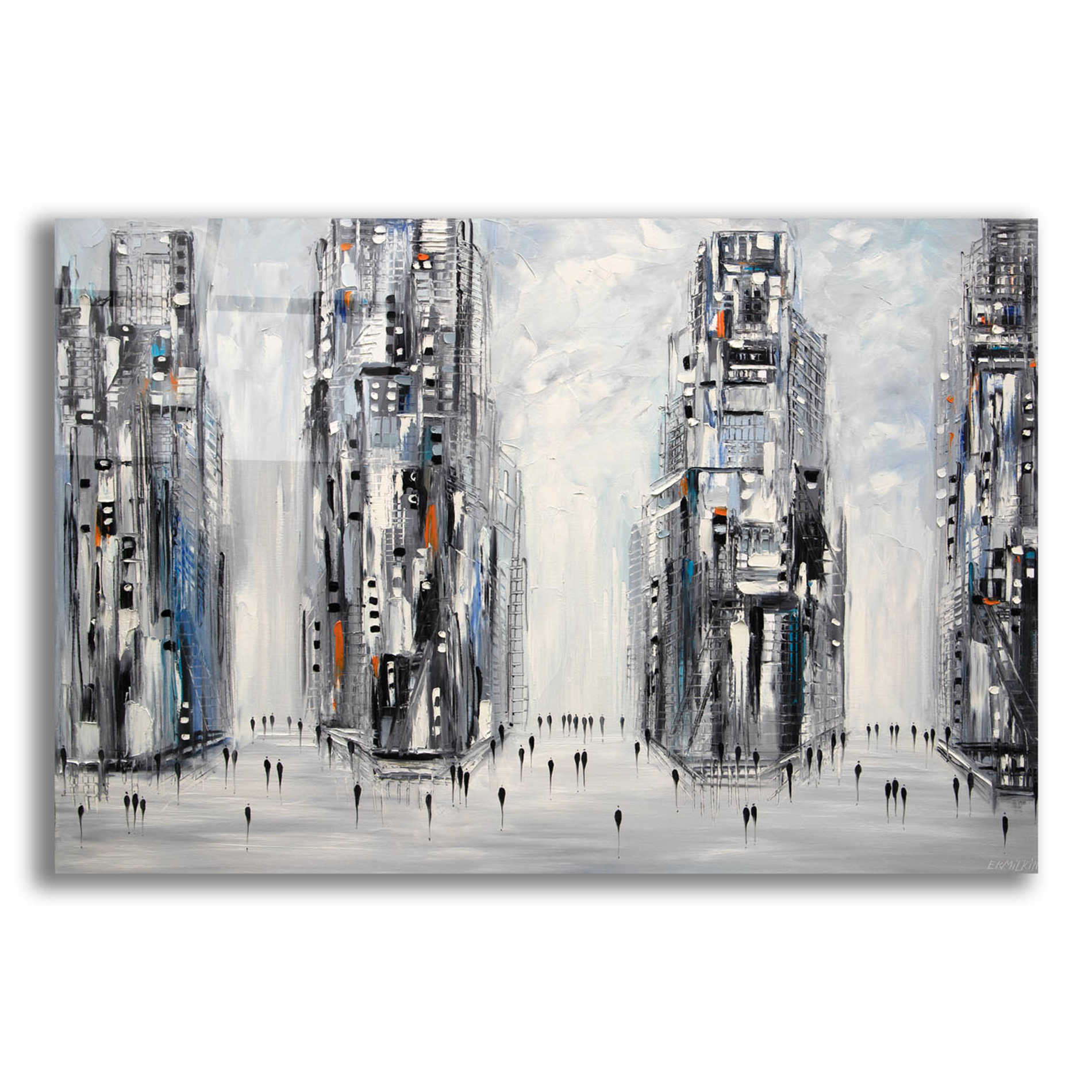 Epic Art 'In New York City' by Ekaterina Ermilkina Acrylic Glass Wall Art,24x16