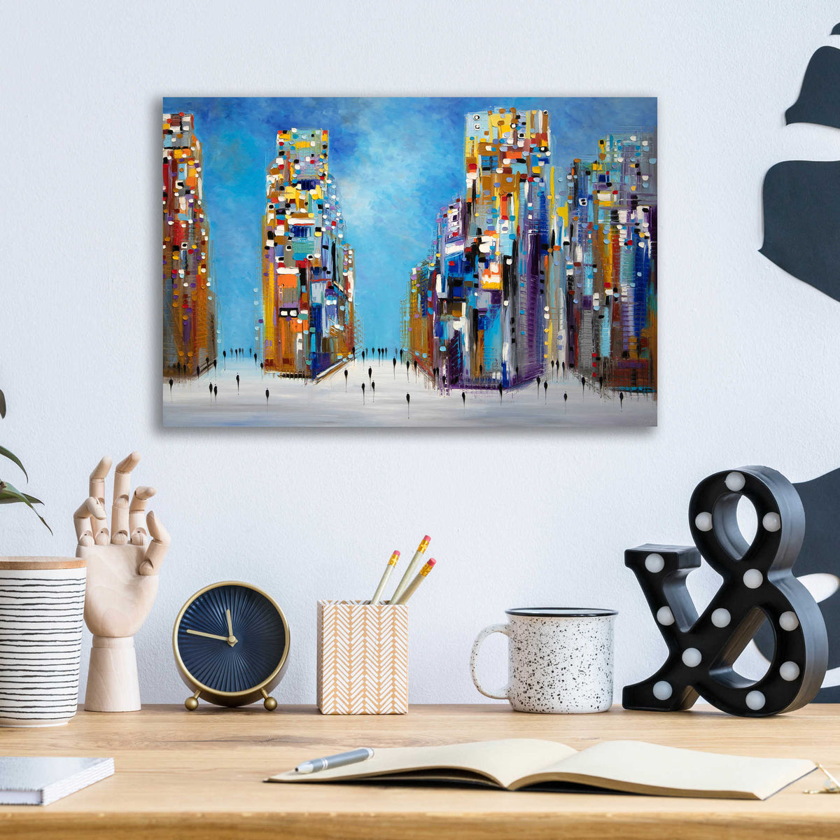 Epic Art 'Nyc Streets' by Ekaterina Ermilkina Acrylic Glass Wall Art,16x12