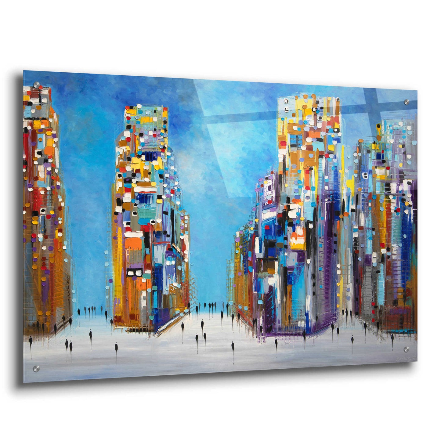 Epic Art 'Nyc Streets' by Ekaterina Ermilkina Acrylic Glass Wall Art,36x24