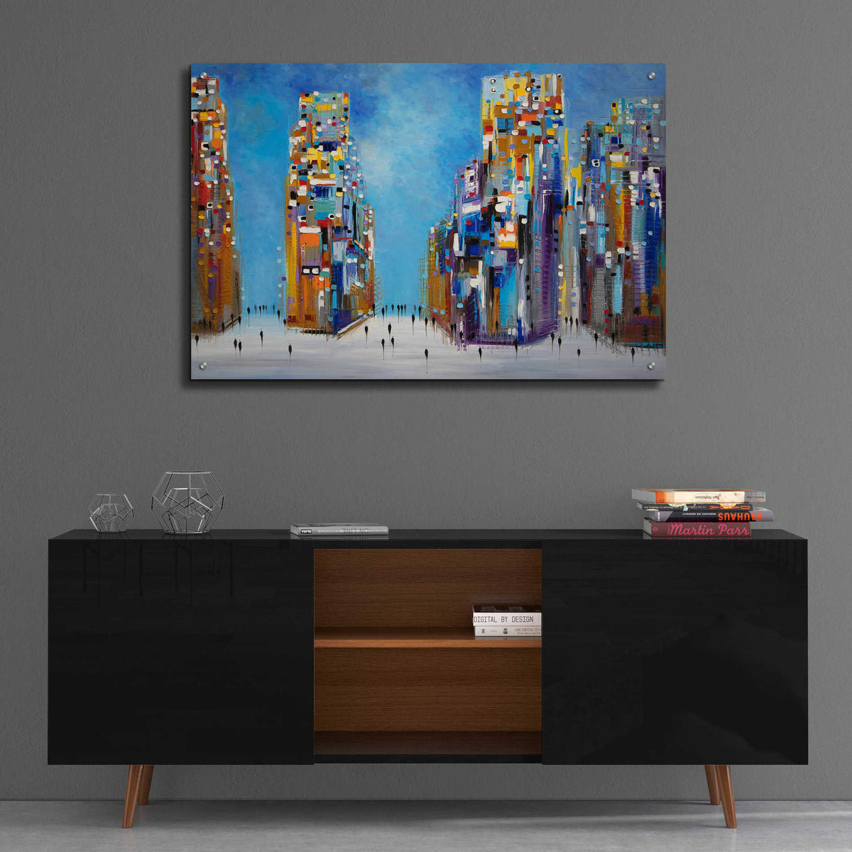 Epic Art 'Nyc Streets' by Ekaterina Ermilkina Acrylic Glass Wall Art,36x24